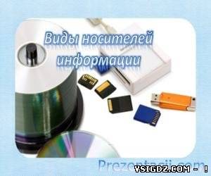 Презентація Види носіїв інформації
