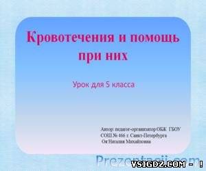 ПРЕЗЕНТАЦІЯ КРОВОТЕЧІ І ДОПОМОГА ПРИ НИХ
