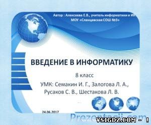 Введення в інформатику (8 КЛАС)